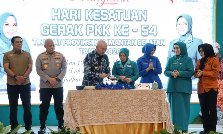 Peringati HKG PKK ke-54 di Kalsel, Gubernur Muhidin Dorong SKPD Bersinergi dengan PKK