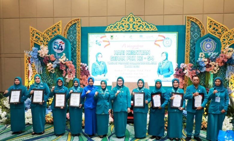 TP PKK Kalsel Serahkan Penghargaan Lomba HKG PKK ke-54, Wujud Nyata Kolaborasi Bangun Keluarga Berkualitas